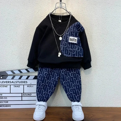 Conjunto Casual De Sudadera Y Pantalones Para Niños
