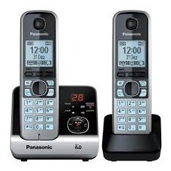Telefone Sem Fio Panasonic Kx-tg6722lbb+1ramal Preto Bivolt
