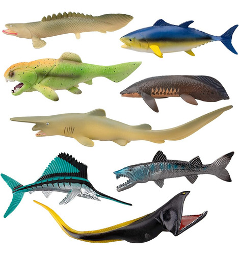 Toymany 8pcs Figuras De Animales Marinos De Plástico Figuras