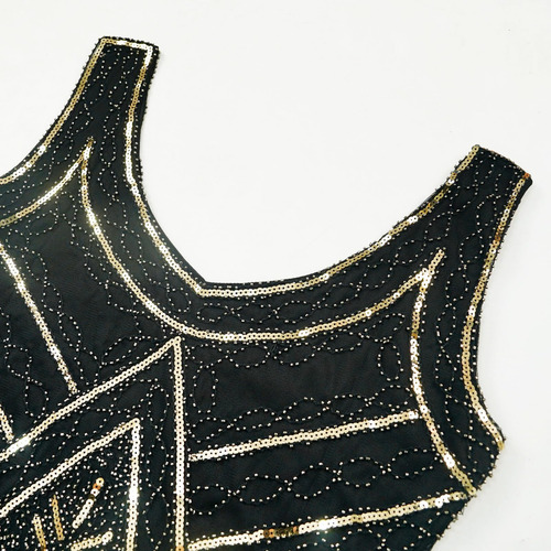 Eunchaes Vestido De Cóctel Gatsby De Los Años 20 Con Lenteju