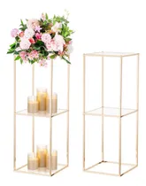 Comprar Soporte De Flores De Oro Nuptio Para Centros De Mesa: 2 Pcs 