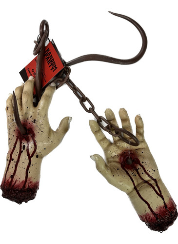 Manos Sangrientas Colgadas Decorativas Halloween Terror
