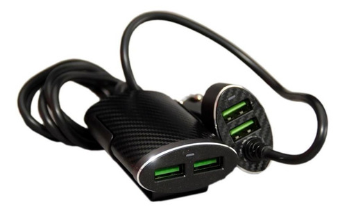 Cargador De Auto 2 Usb + Alargue 2 Usb 5.1a - All Import