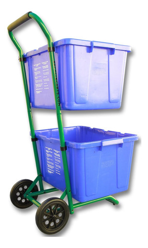 Carro De Reciclaje Para Reciclar Cestos, Sólido Y Móvil, Cad