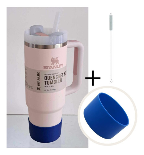 Stanley Quencher 30oz Vaso Taza Mug Termo Asa Con Funda Prot Rosa - Azul Quencher