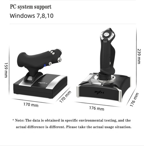 O Simulador De Vôo Pxn-2119pro Controla O Flight Stick Com V