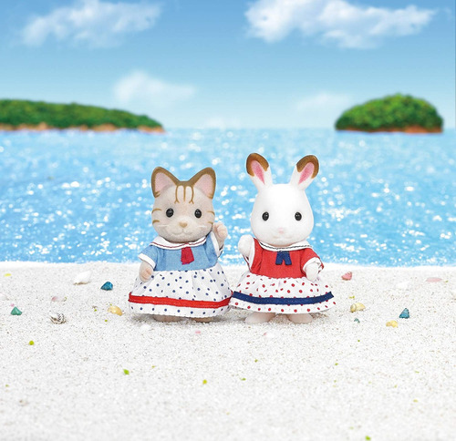 Sylvanian Families Dia De Playa Con Amigas X 2 Original 