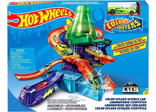 Pista Hot Wheels Color Estação Científica Mattel - R$ 359,9