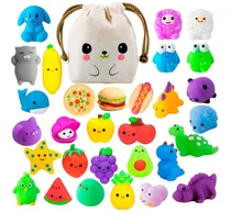 Comprar 30 Squishy Mochi Animals Antiestres Random C\u002F Bolsita Kawaii