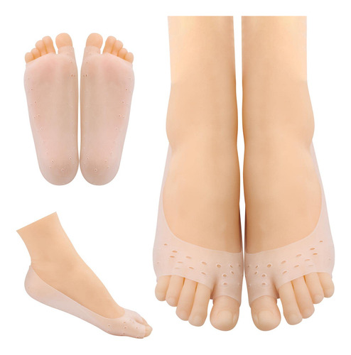 Tbestmax 12 Calcetines De Gel De Silicona Para Pies Agrietad