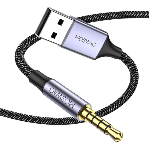 Adaptador De Usb Conector De Audio Trs De 3,5 Mm Micró...