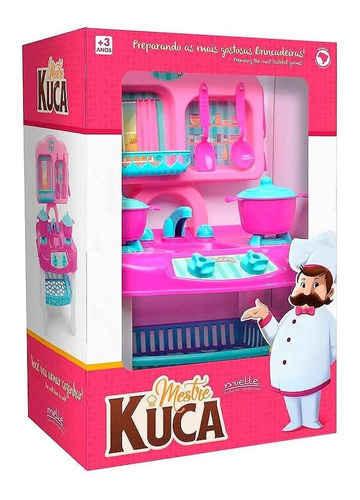 Cozinha Infantil Mielle Mestre Kuca Rosa E Azul - B149