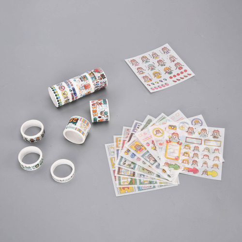 Cinta Decorativa Washi Para Decoración Diy, Pega Repetidamen