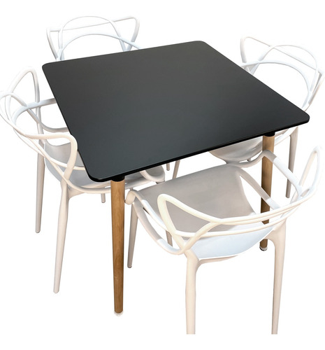 Juego Comedor Diseño Moderno Mesa Madera Rinconero