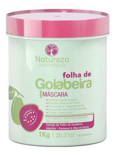 Máscara Folha De Goiabeira 1kg Natureza Cosméticos