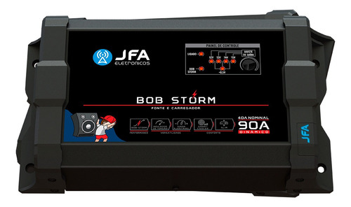 Fonte Carregador Jfa 90a Para Caixa Som Bob Bivolt Slim