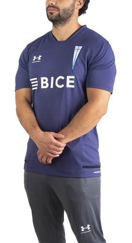 Polera U. Católica 2021/2022 Entrenamiento Azul Original Ua