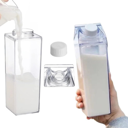 Garrafas De Água De Caixa De Leite De 17 Oz/500 Ml, Garrafa