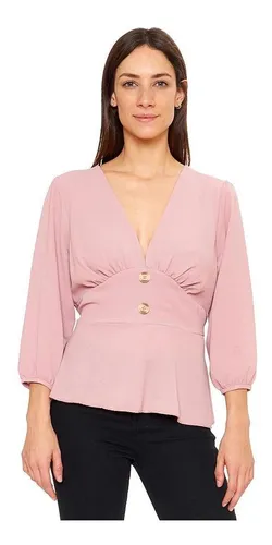 Blusa corte imperio cruzada hot sale