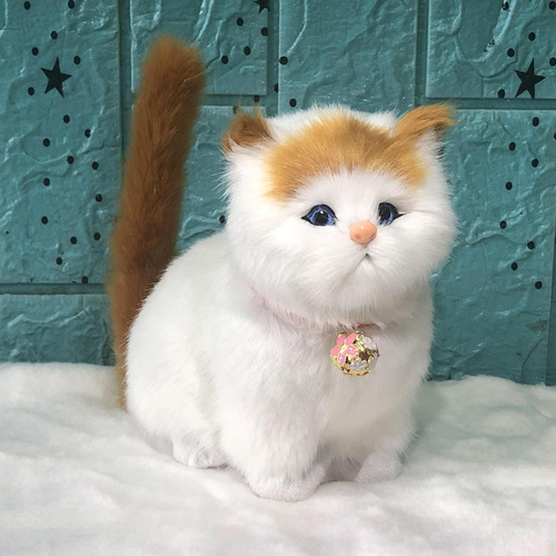 Muñeca Grande De Labrador Blanco Con Forma De Gato Maullido