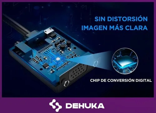 Adaptador Hdmi Vga Conversor Hdmi A Vga Convertidor 1080p