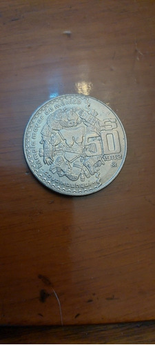 Moneda 50 Pesos 1982 Coyolxauhqui 