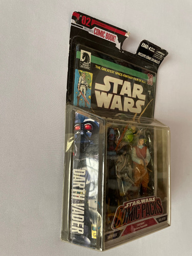 Comic Style Darth Vader Y Rebel Officer Star Wars Pack 2006 (Usado)