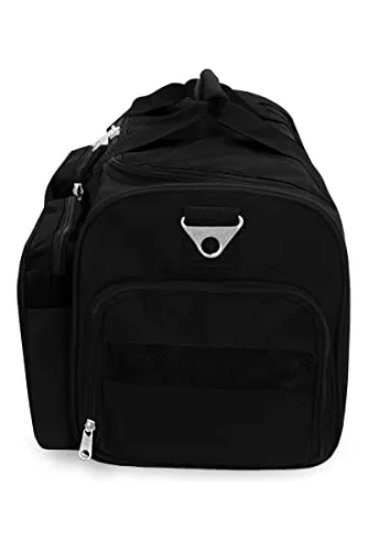 Bolso De Gimnasio Everest Con Bolsillo Humedo, Negro