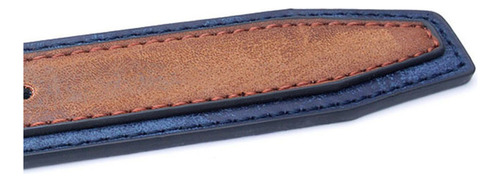 Cinturón De Cuero Pu Con Hebilla De Moda Para Hombre