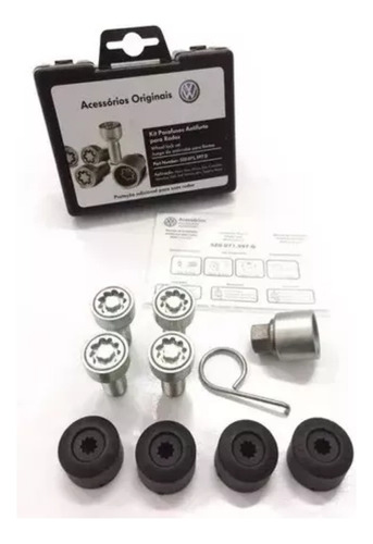 Kit Parafuso Antifurto Novo Polo/fox/golf/jetta/ Original Vw