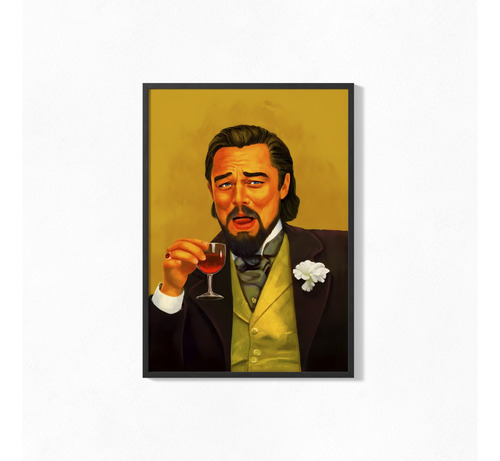 Cuadro Poster 20x30 Leonardo Dicaprio Meme Riendo