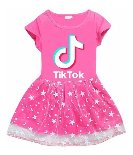 Tik Tok - Vestido Para Niña, Diseño De Estrellas