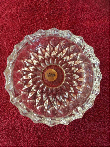 Cenicero Girasol Clasico De Cristal