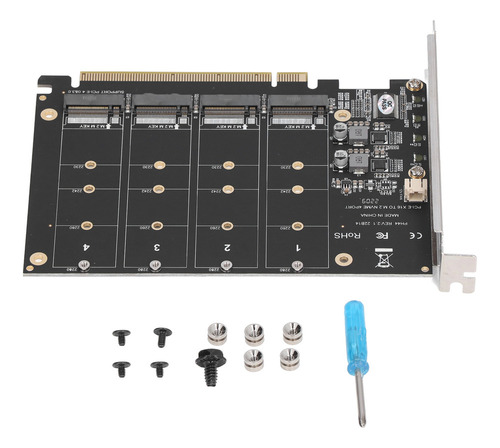 Adaptador Dual M.2 Pcie Nvme Ssd A X16 4 Puertos De Alta Vel