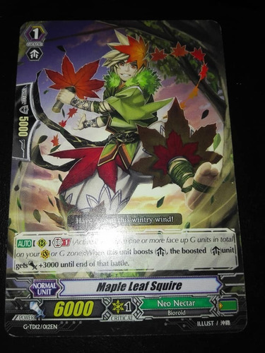 Maple Leaf Squire - G-td12: Flower Princess O-carta Vanguard