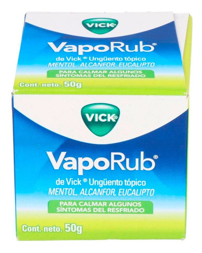 Vick Vaporub Ungüento X 50 Gr (mentol, Alcanfor, Eucalipto)