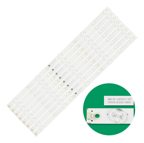 Dt Kit Leds Hkp49sm8 Hkp49sm9 (8tiras 5leds) - Aluminio,