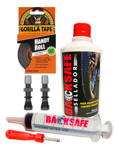 Kit Para Tubelizar + Líquido Antipinchadura Backsafe 500ml.