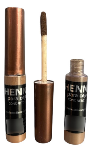 12 Pz Henna Para Cejas Café Claro Ibtisam Cosmético Natural
