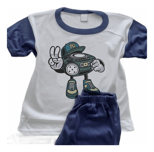 Pijamas Acordeón Infantil Estampado Personalizado - 0159