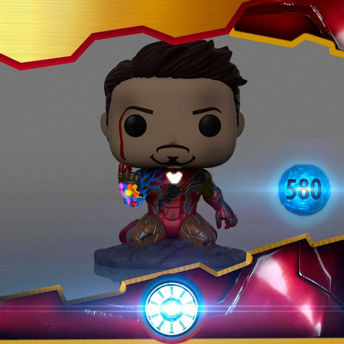 Funko Pop Yo Soy Iron Man 580 Px Marvel Avenger Endgame Glow