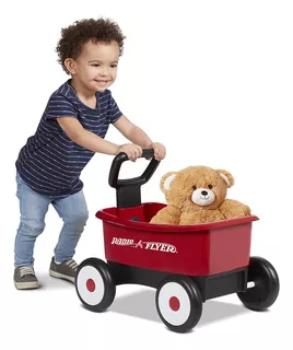 Radio Flyer My 1st Wagon With Teddy Bear - Rojo