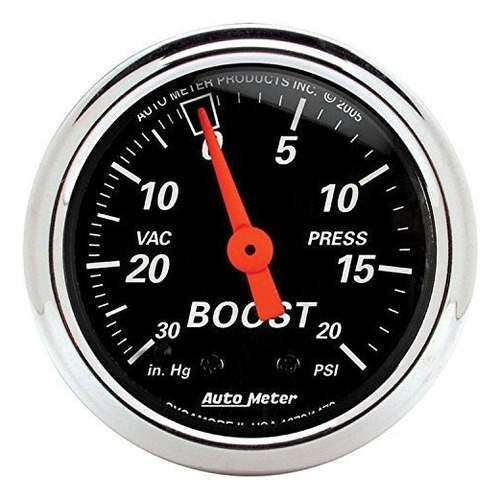 Auto Meter 1471 Designer Black Mechanical Boost-vacuum G