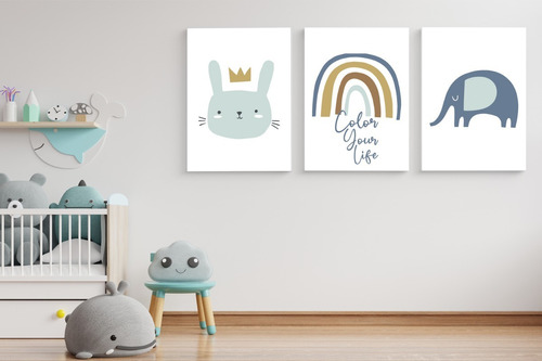 Cuadros Decorativos Infantil Niño A4 Pack | Vinilo Design