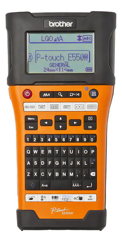 Rotuladora Brother Portátil Pt-e550wvp Wi-fi C/ Maletín Color Naranja