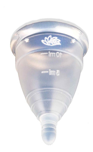 Copa Menstrual Angelcup De Silicona Certificada Color Cristal Talla Chica Con Vaso Esterilizador Azul Y Jabón En Gel 40ml Cristal Chica + Vaso Azul + Gel Bolsillo Grande