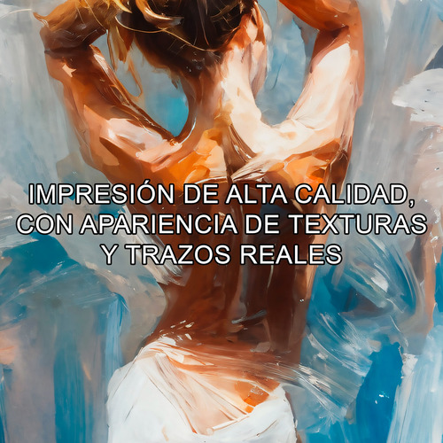 Cuadro En Canvas Mujer De Espalda Abstracto Moderno 60x120 Mujer De Espalda