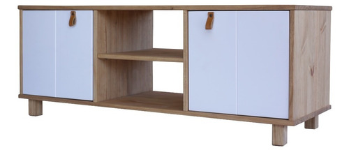 Rack 2 Puertas Para Tv O Audio Madera Maciza Mueble Aparador