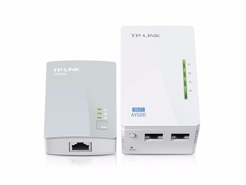 Imagen 3 de 3 de Extensor Rango Powerline Wifi Av500 A 300 Mbps Kit Tp Link