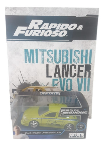 Auto Coleccion Rapido Y Furioso Brian's Mitsubishi Lancer Ev